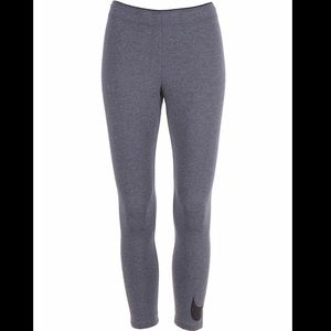 Nike legging large swoosh Heather charcoal/Black